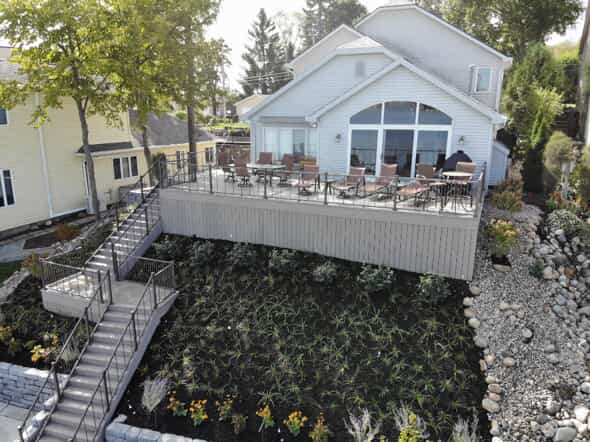 Custom lake side deck build